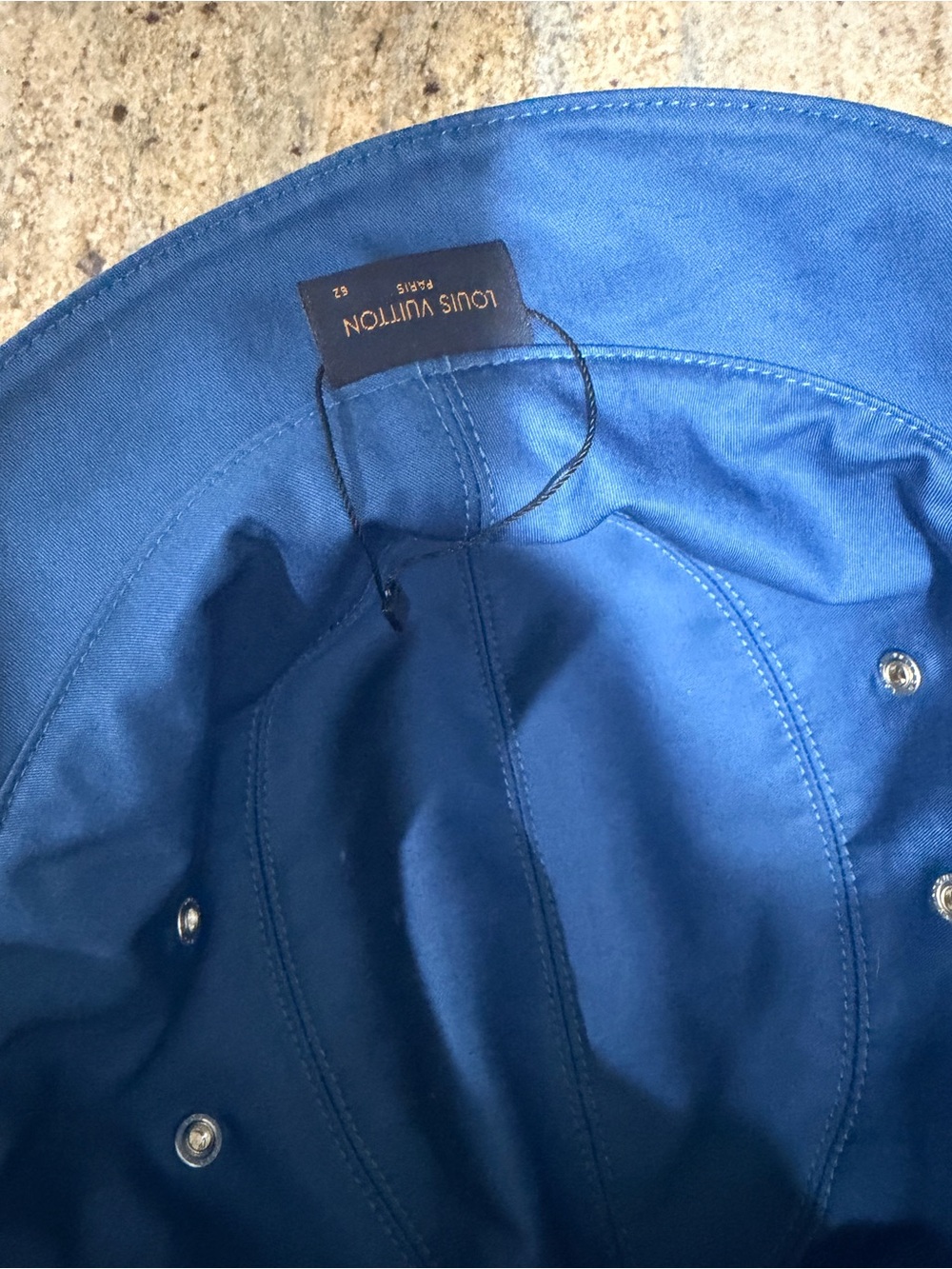 Louis Vuitton Denim Monogram Bucket Hat in Washed Blue - Picture 4 of 5
